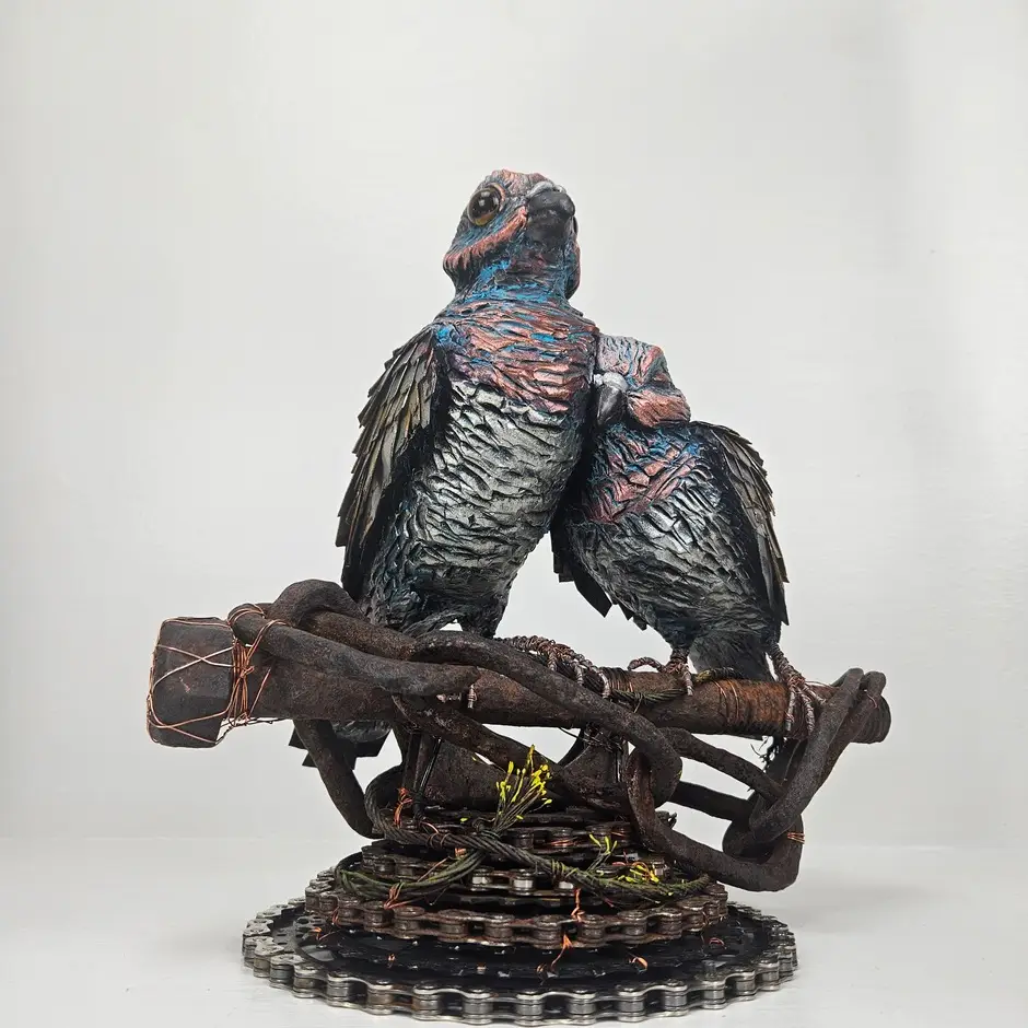 Dove sculpture by Kristian Saapunki aka RawSculptor