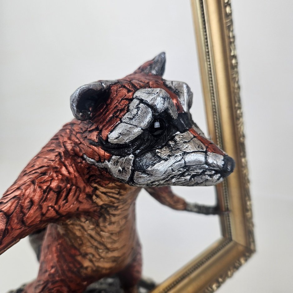 Scrap metal and clay sculpture by Kristian Saapunki aka Rawsculptor